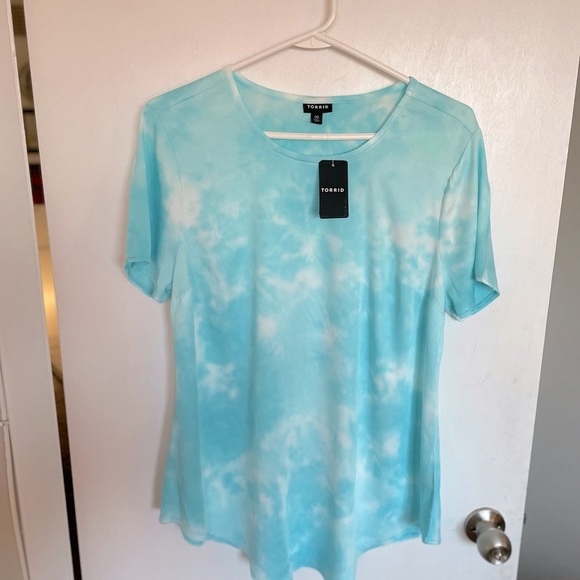 Torrid Soft Short Sleeve Cloud Top - Size 00 (M) - Picture 3 of 13